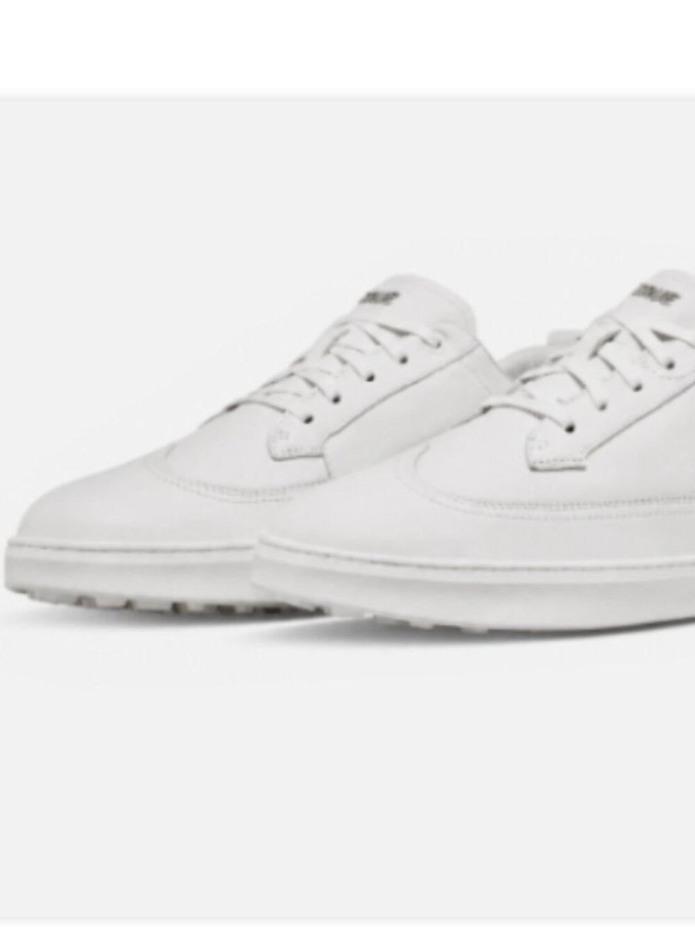 New in Box TRUE Linkswear FS Tour Spikeless Leather Golf Shoes 11 .5 White